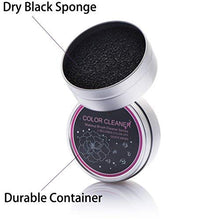 VANVENE 2 Pack Cleaner Sponge, Dry Makeup Brushes Cleaner Eye Shadow or Blush Color Removal Quickly Switch to Next Color