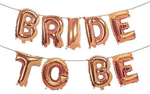 VANVENE 16" Bride to Be - Foil Balloon Rose Gold - Letters Alphabet Bachelorette Wedding Celebration Party Decoration