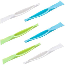VANVENE 6 Pack Kitchen Plastic Multipurpose  Stiff Grill Scratch Free Cleaning Tool  Label Gum Scraper, Blue Green White