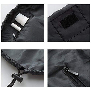 VANVENE Casual Waterproof Women Toiletry Bags  Folding Large Capacity Lazy Cosmetic Bags  (Black)