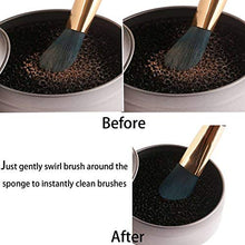 VANVENE 2 Pack Cleaner Sponge, Dry Makeup Brushes Cleaner Eye Shadow or Blush Color Removal Quickly Switch to Next Color