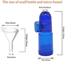 vanvene Snuff Bullet Acrylic Plastic Snuff Dispenser Snorter Bullet Rocket Shape Nasal Sniff (4pack)