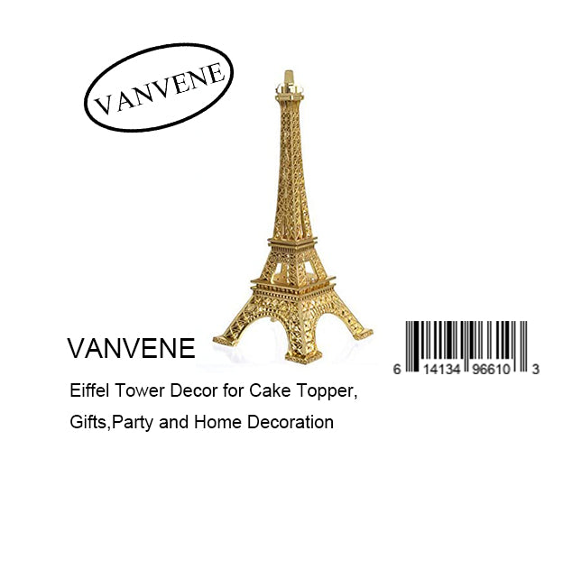 VANVENE Eiffel Tower Decor for Cake Topper,Gifts,Party and Home Decoration