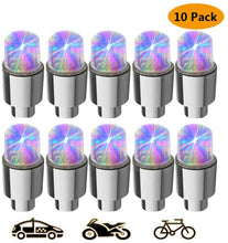 VANVENE LED Bike Wheel Light - Car Bike  Wheel Tire Valve Cap Led Flash Light Lamp  Motion Activated,Led Flash Tyre Wheel Valve  Cap Light for Car Bike Bicycle,10 Pack