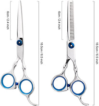 VANVENE Professional Home Hair Cutting  Kit - Quality Home Haircutting  Scissors Barber/Salon/Home  Thinning Shears Kit with Comb  and Case for Men and Women