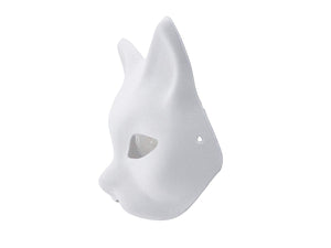 VANVENE  Fox Mask DIY Paintable Cosplay Accessories Mask for Party Masquerade Costume Halloween, Pack of 5
