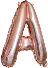VANVENE OH Baby Balloons Baby Shower  Decorations - 16" Rose Gold Baby  Balloon Letters with Blow Up Straw  & 30 Feet of Hanging Ribbon – Inflatable  & Reusable Set of 6 Alphabetic Balloons