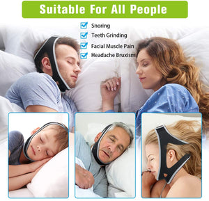 VANVENE  Anti Snoring Chin Strap, Stop Snoring Chin Strap, Advanced Anti Snoring Solution Devices, Snore Reducing Sleeping Aids Sleep Strap Snore Stopper Chin Straps for Snoring Women Men