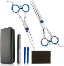 VANVENE Professional Home Hair Cutting  Kit - Quality Home Haircutting  Scissors Barber/Salon/Home  Thinning Shears Kit with Comb  and Case for Men and Women