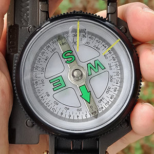 VANVENE Eaggle Multifunctional Military Compass, Amy Green, Waterproof and Shakeproof, Compass for Outdoor, Camping, Hiking, Military Usage, Gifts