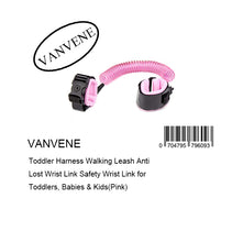 VANVENE Toddler Harness Walking Leash Anti Lost Wrist Link Safety Wrist Link for Toddlers, Babies & Kids(Pink)
