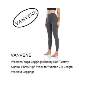 VANVENE Womens Yoga Leggings Buttery Soft Tummy Control Pants High Wai –  Vanvene