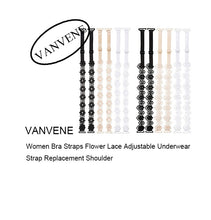 VANVENE Women Bra Straps Flower Lace Adjustable Underwear Strap Replacement Shoulder