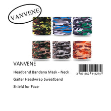 VANVENE Headband Bandana Mask - Neck  Gaiter Headwrap Sweatband  Shield for Face